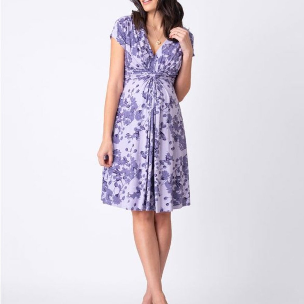 Seraphine Lavender Maternity Knot Dress